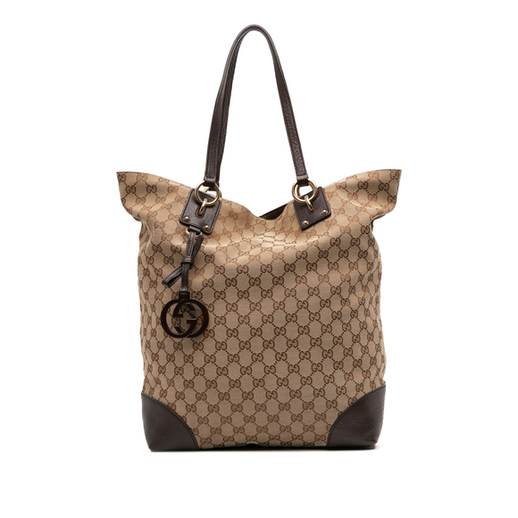 Pre-Loved Gucci Large GG Canvas GG Charm Tote - Picture 1 of 11